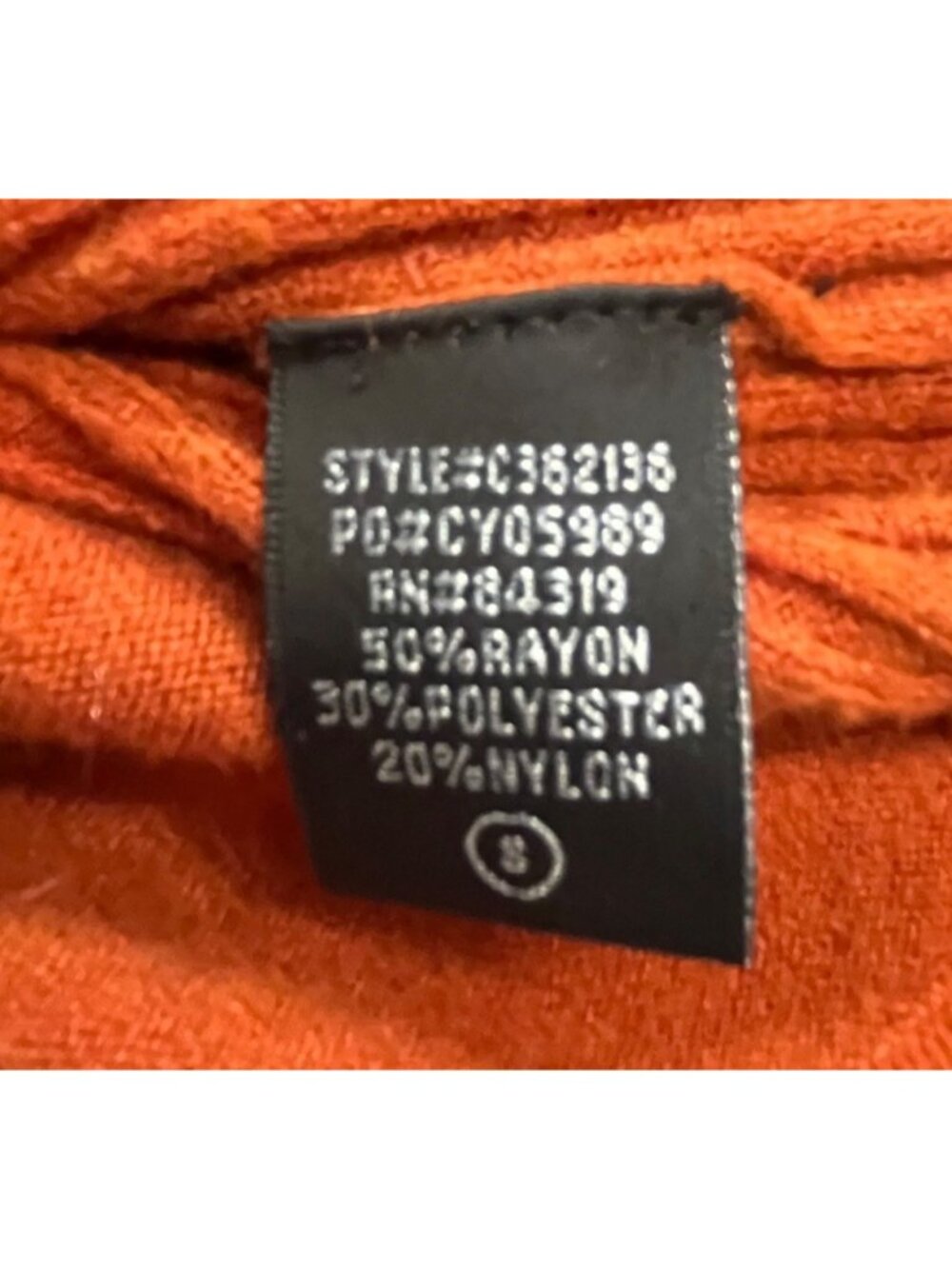 Burnt Orange Button Front Cardigan Cottagecore Cozy Sweater Womens Small Cyrus - Picture 5 of 9